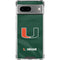University of Miami Green Jersey Google Pixel 8 Clear Case